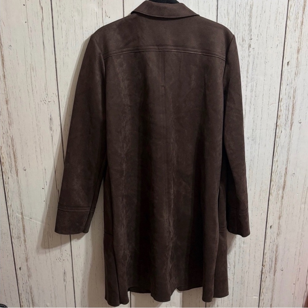 NWT Preston & York Nathalie Suede
Dark Brown Trench Coat Size 8 - Picture 6 of 8